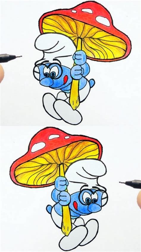 smurfs drawings|10 Smurf Drawing Ideas For Comic Fans .
